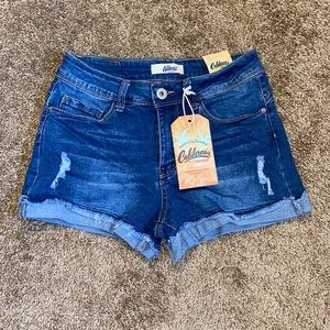 Brand new denim cutoff jean shorts